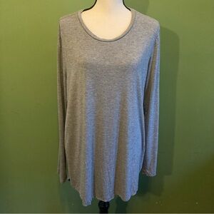 Lord & Taylor Elegant Gray Top XL
